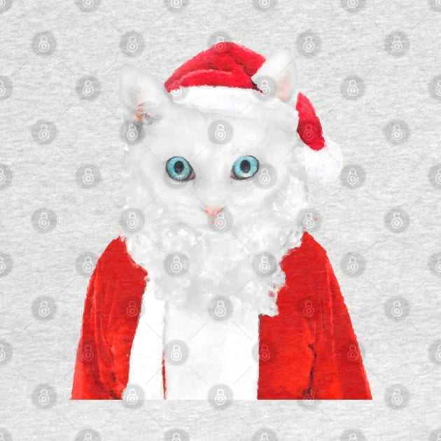 Santa Cat by DarkMaskedCats